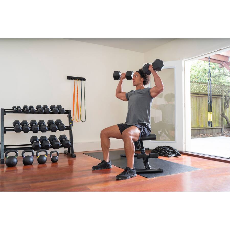 TRX Rubber Coated Hex Dumbbells (Pair)