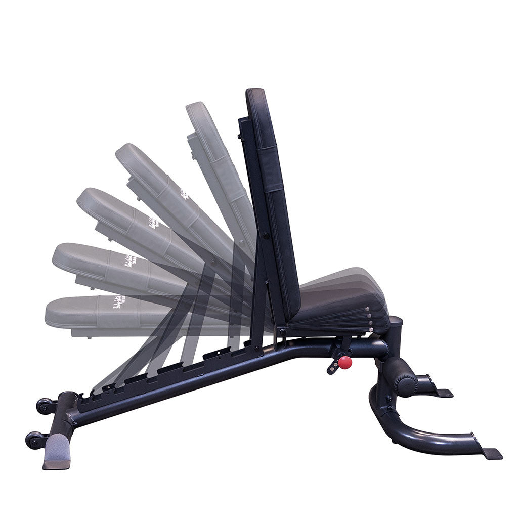 Body-Solid FID Adjustable Bench with Flat, Incline, Decline Options