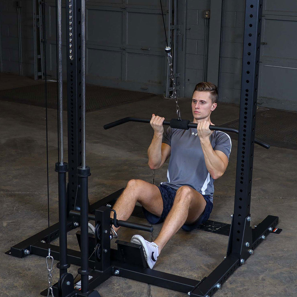 Body-Solid Lat Pulldown Attachment for SPR500 Half Rack - Plate Loaded