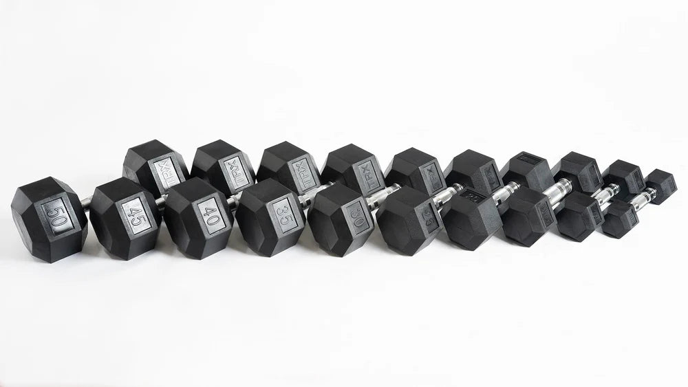 TRX Rubber Coated Hex Dumbbells (Pair)