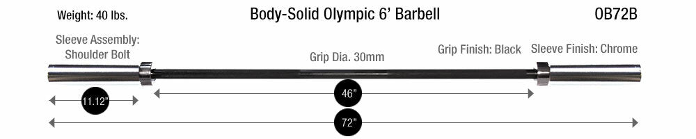 Body-Solid Olympic 6' Bar