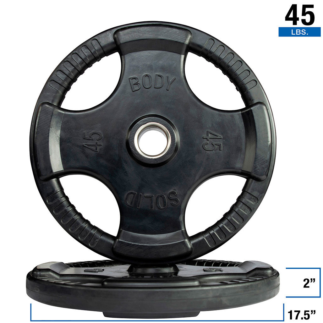 Body-Solid Rubber Grip Olympic Plates
