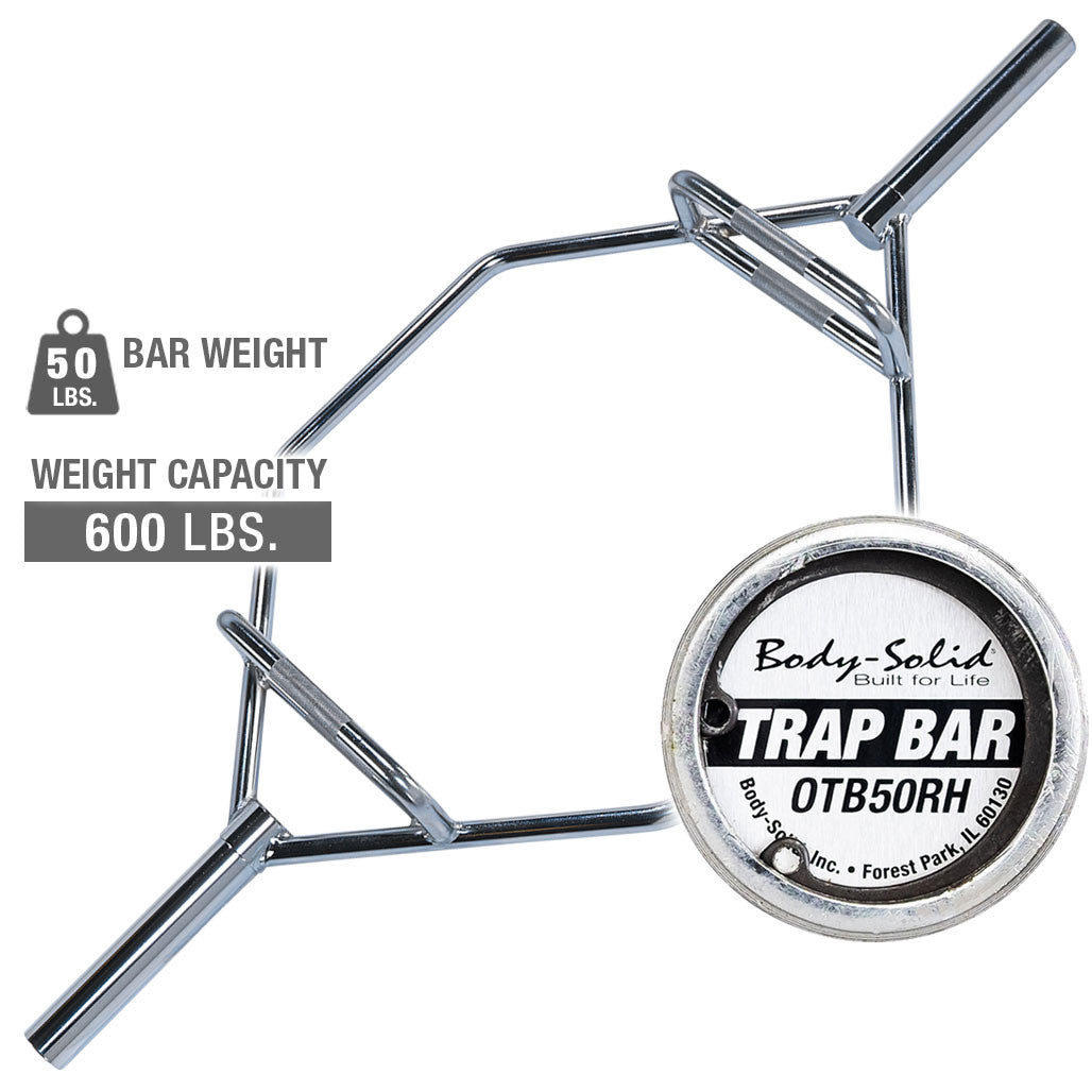 Body-Solid Olympic Trap Bar with Raised Handles
