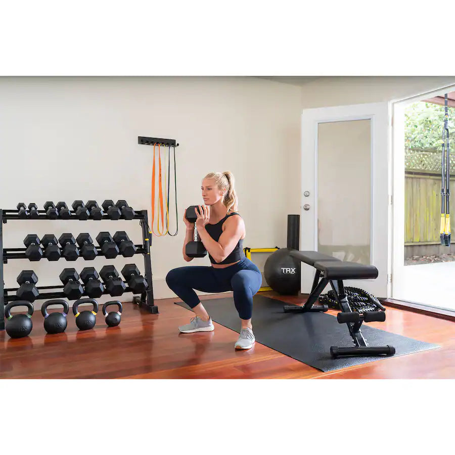 TRX Rubber Coated Hex Dumbbells (Pair)