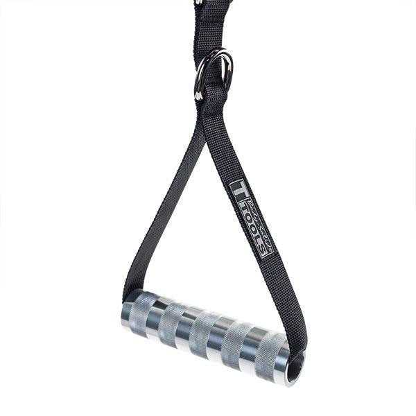 Body-Solid Tools Adjustable Nylon Stirrup Handle with Aluminum Grip