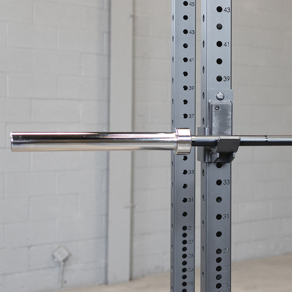 Body-Solid Olympic 7' Bar with Black Grip Finish and Chrome Sleeves