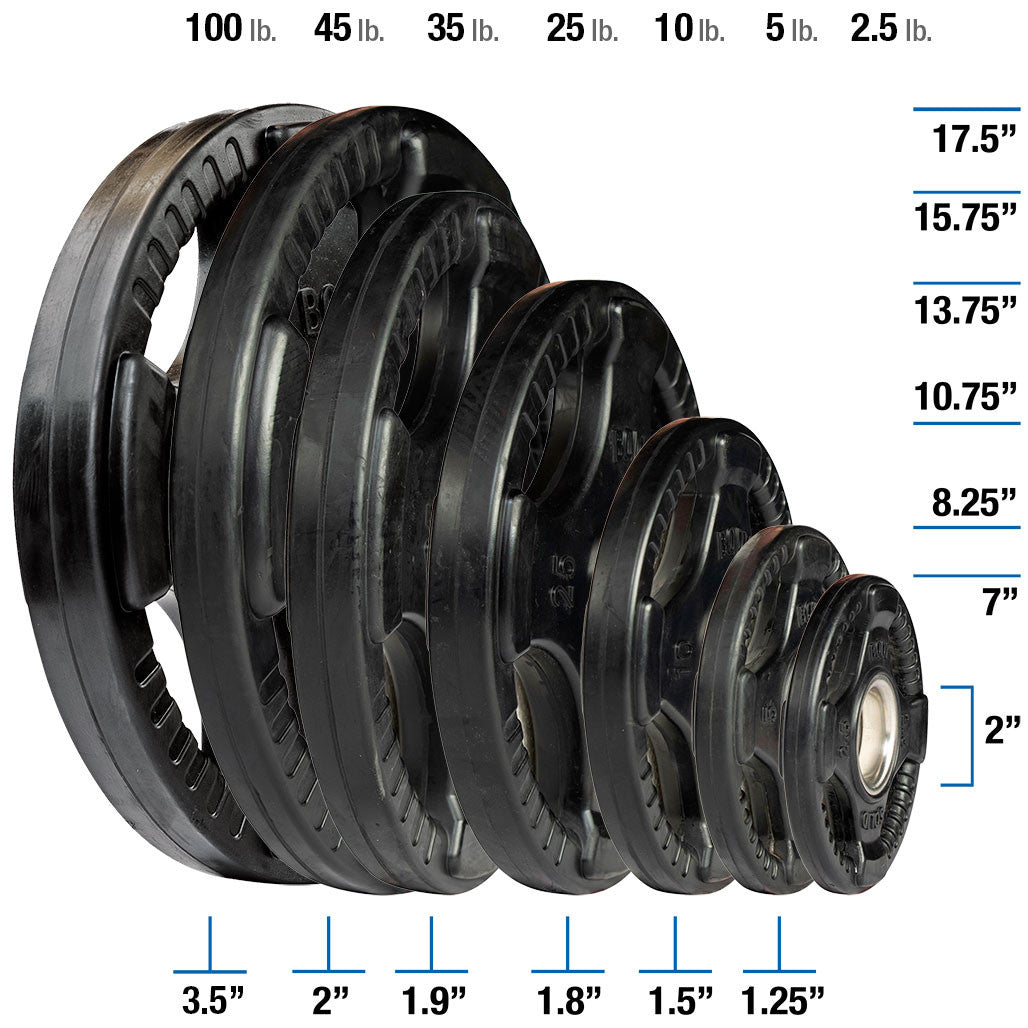 Body-Solid Rubber Grip Olympic Plates