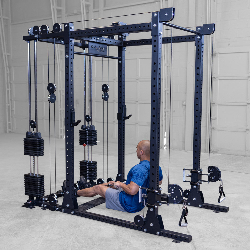 Body-Solid Functional Trainer Attachment with Weight Stack for SPR1000 Power Rack
