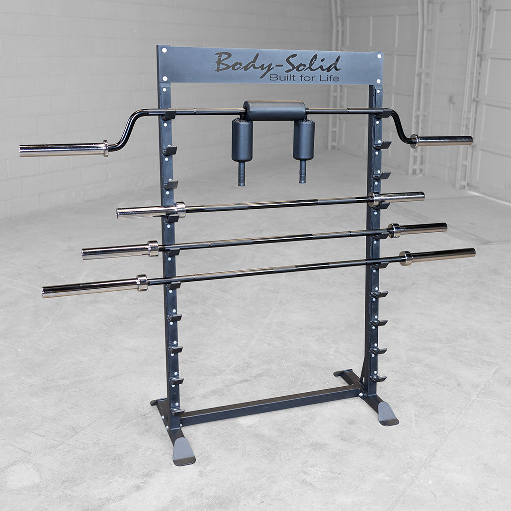 Body-Solid Olympic 7' Bar with Black Grip Finish and Chrome Sleeves